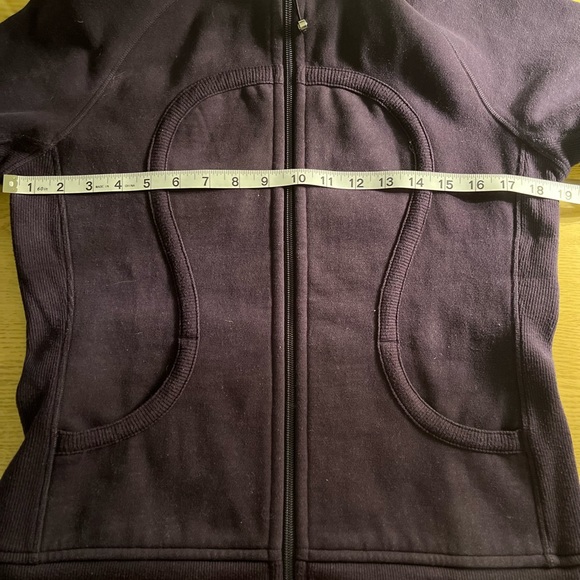 Lululemon Scuba Hoodie Fleece Interior Deep Purple Sz 8 - Picture 10 of 12